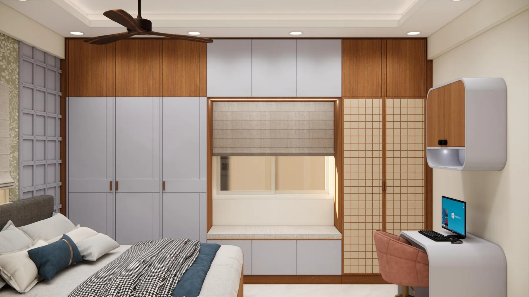 Bedroom interior by buildabo in Bangalore